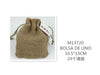 BOLSA DE LINO 10.5*13CM GRANDE24u/c